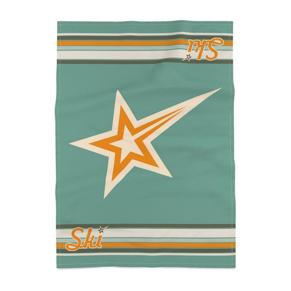 Ski Themed Kitchen Towels, Green, Shooting Star