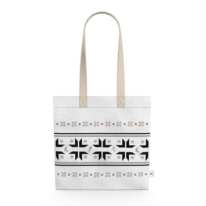 Retro Ski Themed Shopping Tote