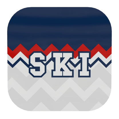 Coaster Set, Ski Themed, SKI, PISTE, Retro