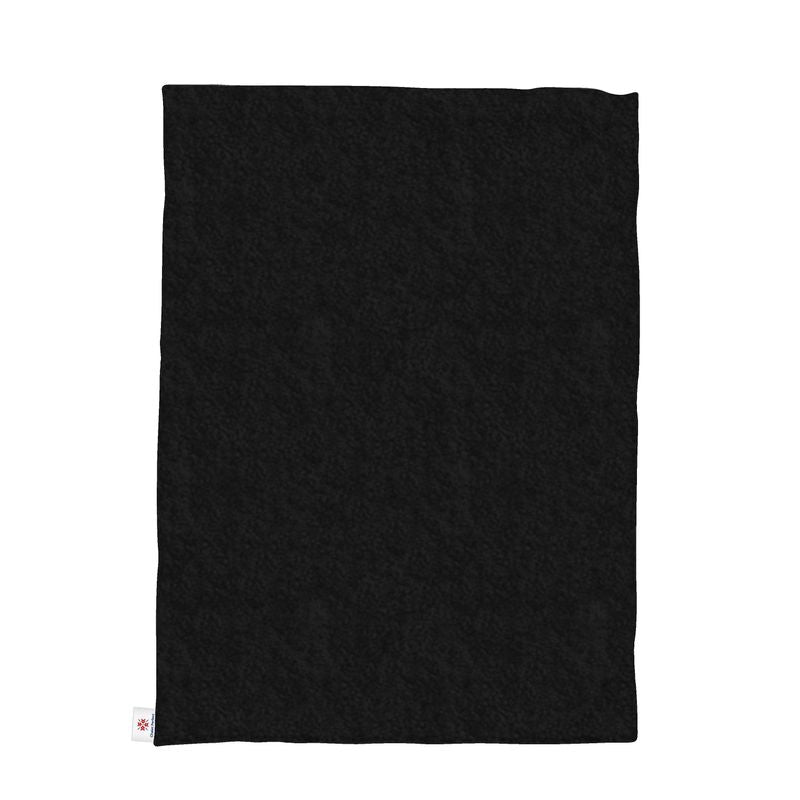 Throw Blanket, Ski Themed, Black and Orange, Retro, PISTE