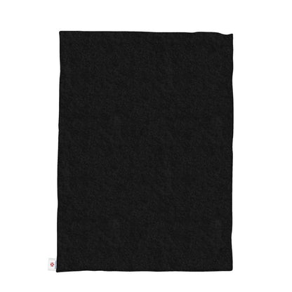 Throw Blanket, Ski Themed, Black and Orange, Retro, PISTE