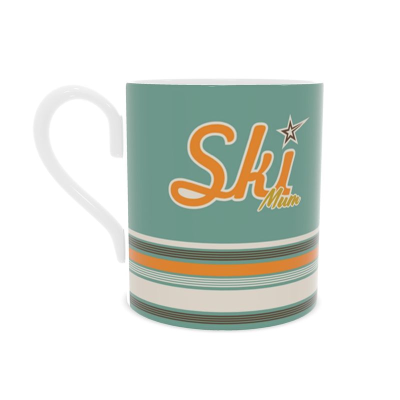Ski Mum, Bone China Mug, Mother's Day Gift
