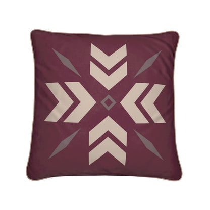Ski Cushion, Burgundy, Soft Velvet