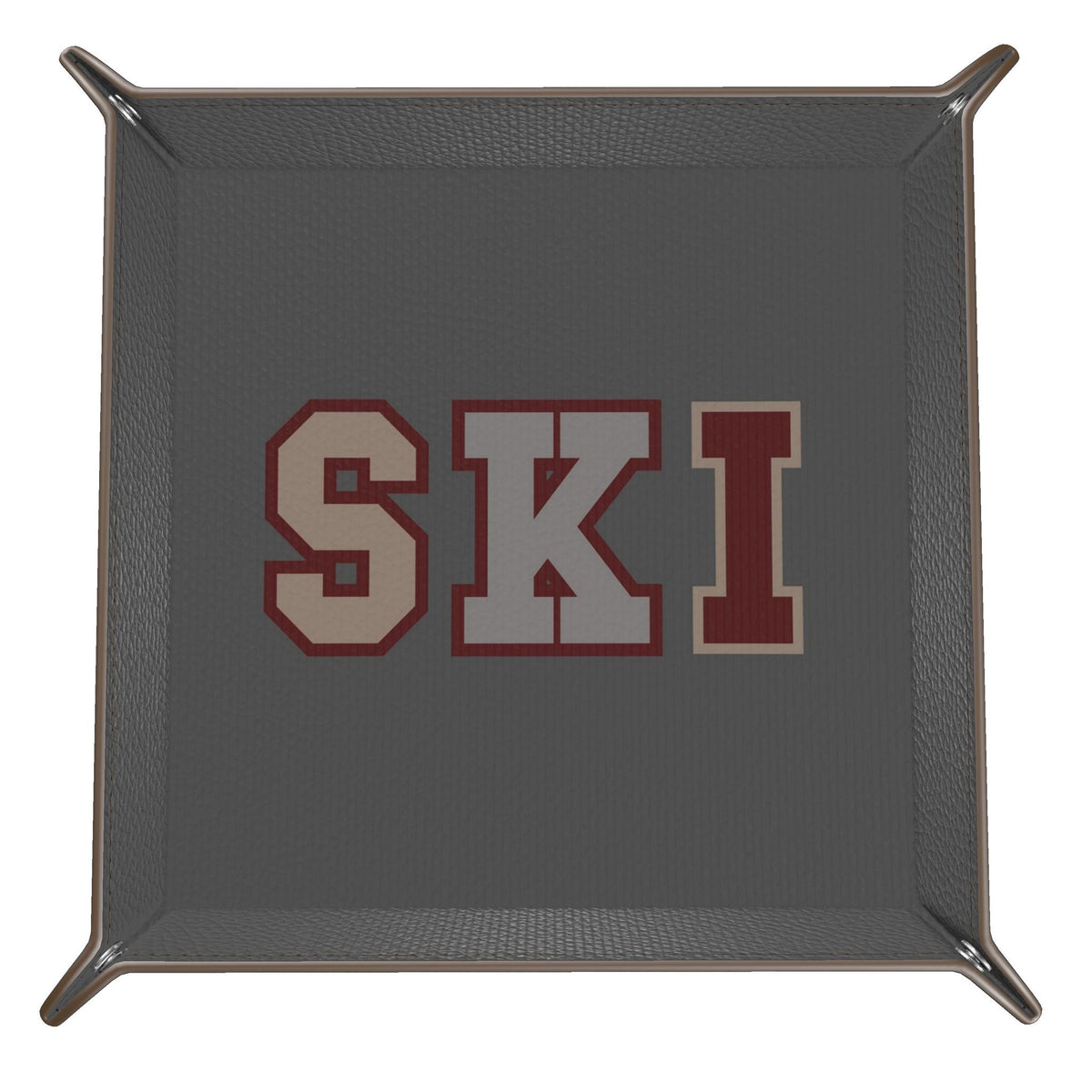 SKI Leather Trinket Tray