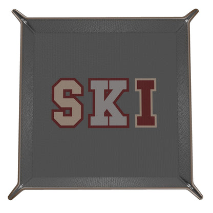 SKI Leather Trinket Tray