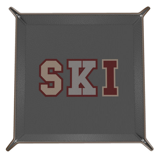 SKI Leather Trinket Tray