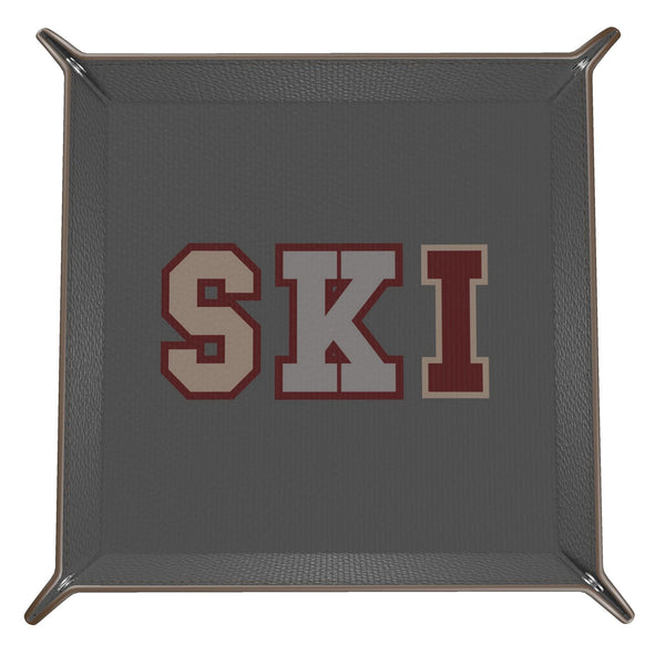 SKI Leather Trinket Tray