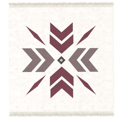 Burgundy Snowflake Chalet Rugs