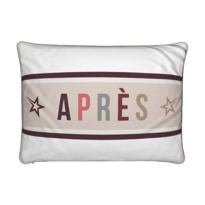Après-ski Cushion, Soft Velvet, Burgundy, Beige, Grey, White, Black, Brown