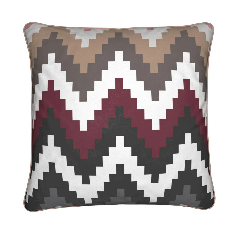 Après-ski Cushion, Soft Velvet, Burgundy, Beige, Grey, White, Black, Brown