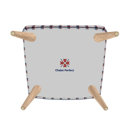 Occasional Chair, Red, Whtie and Blue Chequered