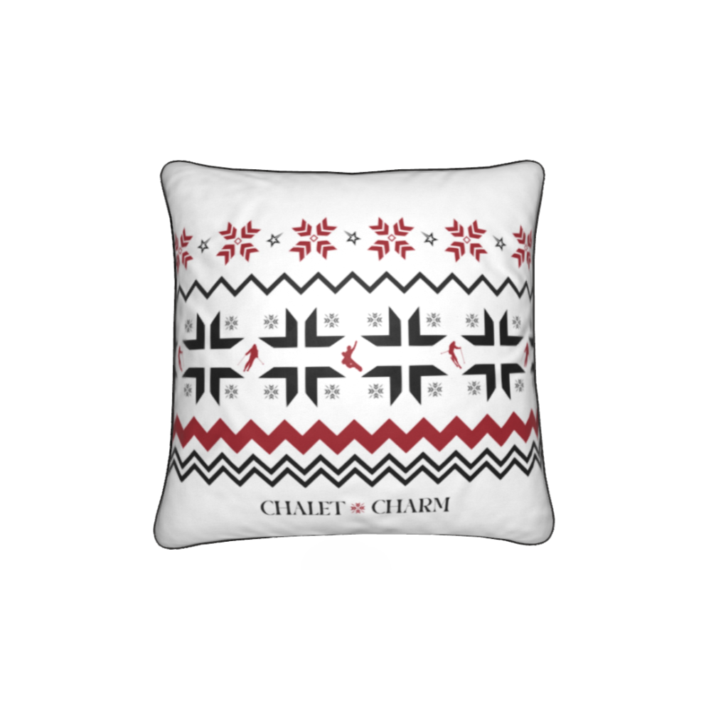 Chalet Charm Square Velvet Cushion