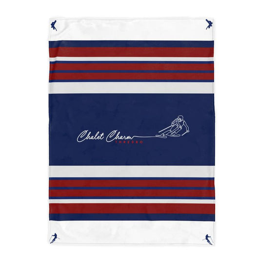 Chalet Charm Personalised Skier Signature Throw