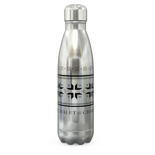 Chalet Charm Ski Themed Water bottle