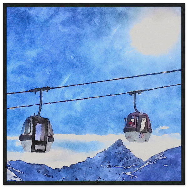Courchevel Gondola Artwork