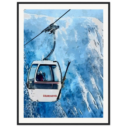 Courchevel Gondola Artwork