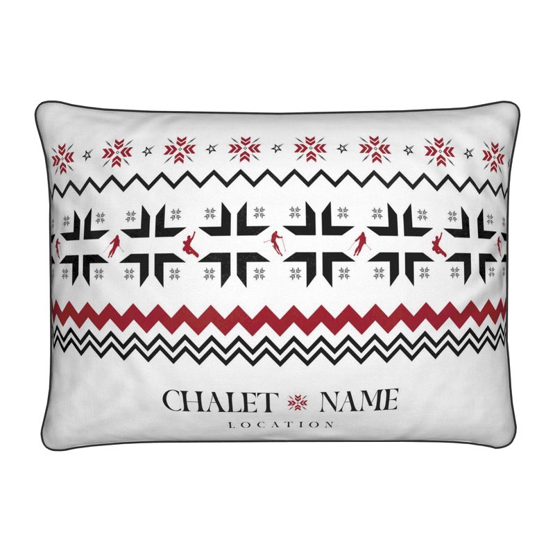 Custom Luxury Ski Themed Cushion