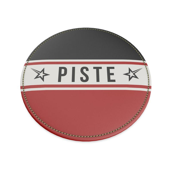 PISTE Leather Coaster