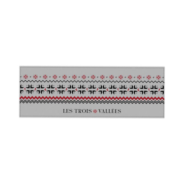 Les Trois Vallées Table Runner Grey
