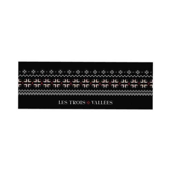 Ski Themed Table Runner Les Trois Vallees