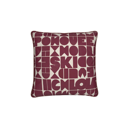 Chalet Styling Cushion Bundle - Soft Velvet, Apres-Ski, Burgundy Luxe