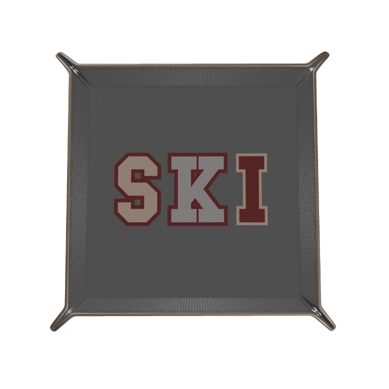 SKI Leather Trinket Tray