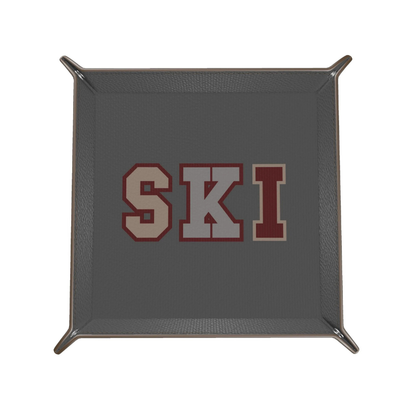 SKI Leather Trinket Tray