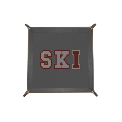 SKI Leather Trinket Tray