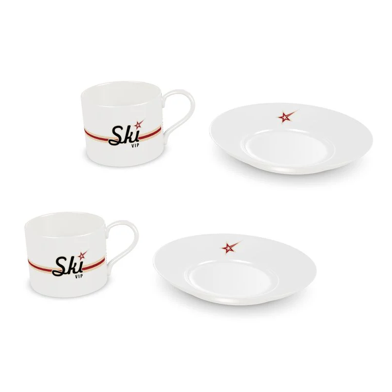 Set of 2 SKI VIP Cups and Saucers