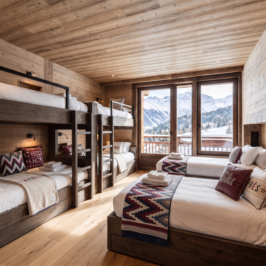 Chalet Styling Cushion Bundle - Soft Velvet, Apres-Ski, Burgundy Luxe