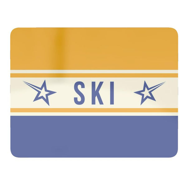 Ski Themed Heat-Resistant Place Mat for Chalet
