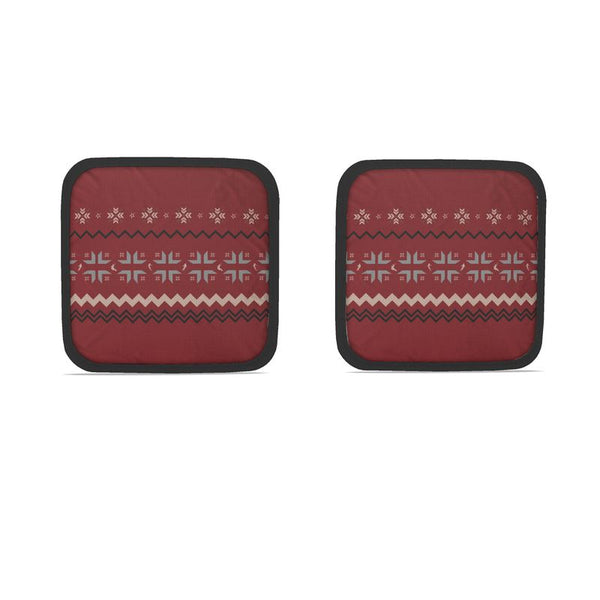 Ski Themed Snowflake Hot Dish Pads