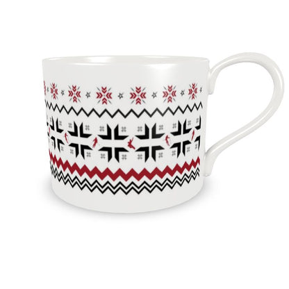 Skier and Snowboarder Cup and Saucer