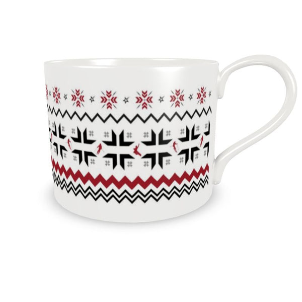 Skier and Snowboarder Cup and Saucer