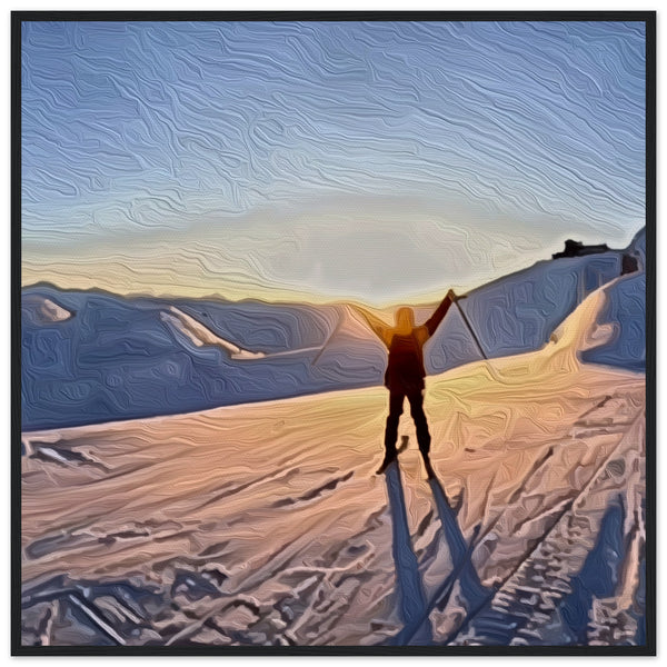 Skier Artwork 