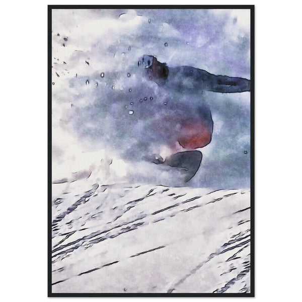 Snowboarder Carving Artwork