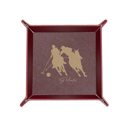 St Moritz Themed Nappa Leather Tray