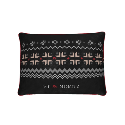 St Moritz Snow Polo Themed Chalet Cushion