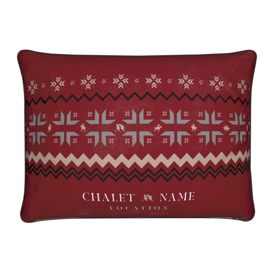 Snow Polo Themed Custom Cushion
