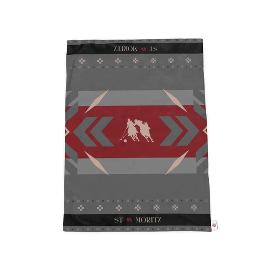 Throw Blanket, St Moritz, Snow Polo Themed