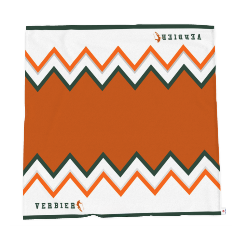 Verbier, Ski Themed, Fleece Backed Throw Blanket