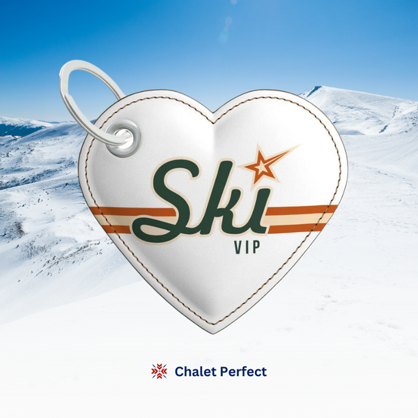 White Ski VIP Key Ring