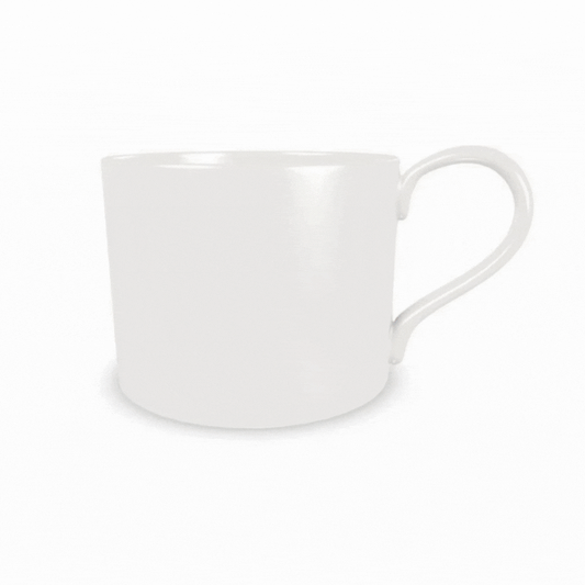 Courchevel Themed Porcelain Coffee Cup and Saucer