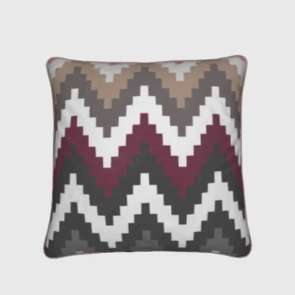Chalet Styling, 4 Cushion Bundle - 30x30cm, Soft Velvet, Après-Ski, Burgundy Luxe