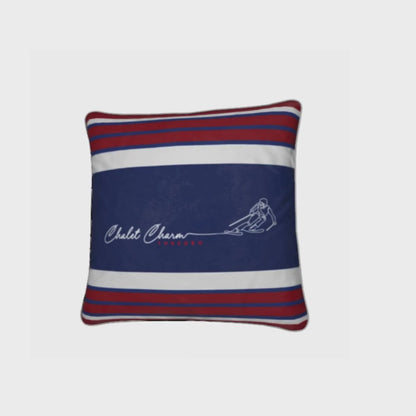 Chalet Charm Thredbo, Soft Velvet Skier Cushion