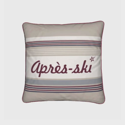 Chalet Styling, 4 Cushion Bundle - 30x30cm, Soft Velvet, Après-Ski, Burgundy Luxe