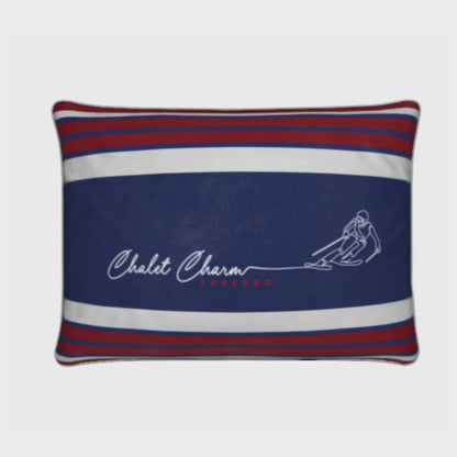 Chalet Charm Thredbo, Soft Velvet Skier Cushion