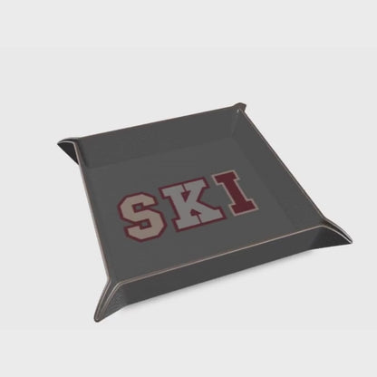 SKI Leather Trinket Tray