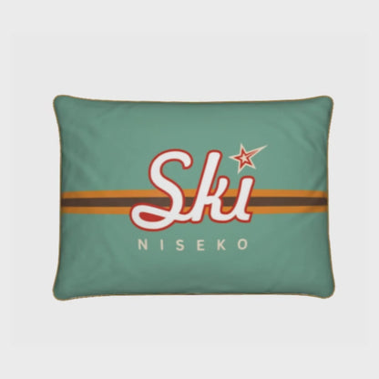 Japanese, Niseko Themed Soft Velvet Chalet Cushions Personalised